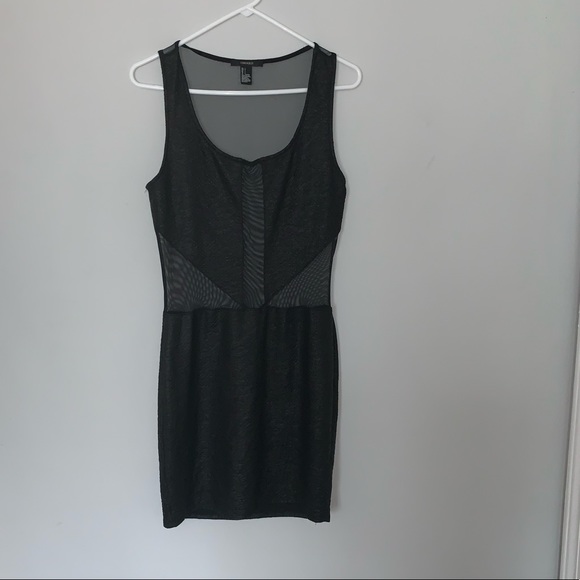 LEATHER/MESH DRESS - Picture 2 of 4